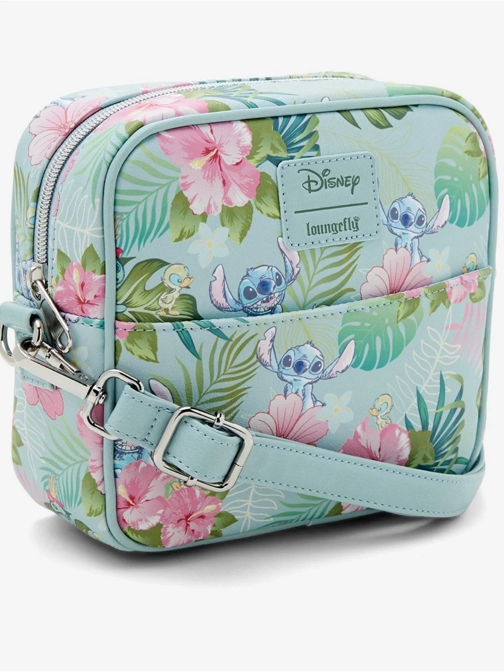 Disney Loungefly Stitch Duck Flower Crossbody Bag